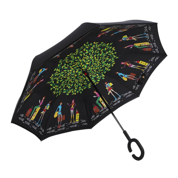 Folding Reverse Double Layer Inverted Umbrella