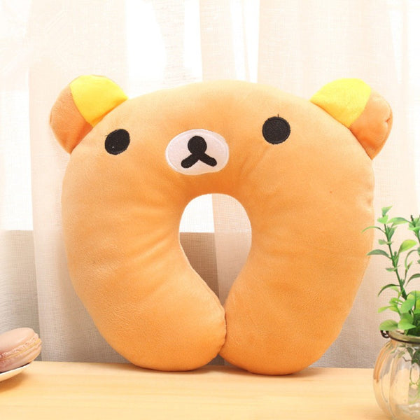 Comfortable Multi-Color Cartoon Animal U Shaped Travel Neck Pillow - ilovealma