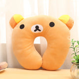 Comfortable Multi-Color Cartoon Animal U Shaped Travel Neck Pillow - ilovealma