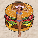 Printed Round Series Hamburg Beach Towels And  Yoga Mat