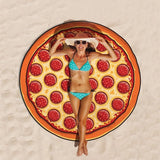 Printed Round Series Hamburg Beach Towels And  Yoga Mat