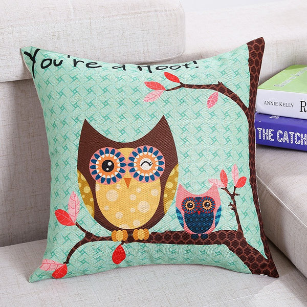 Cartoon Animal Linen Hold Pillow - ilovealma