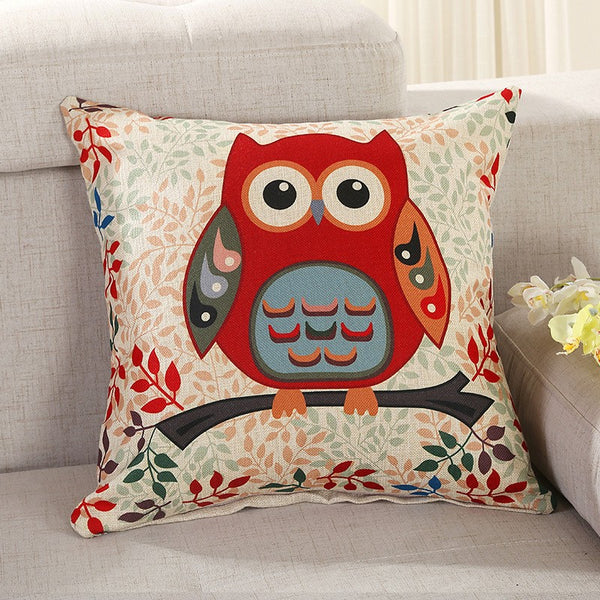Cartoon Animal Linen Hold Pillow - ilovealma