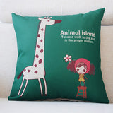 Cartoon Animal Linen Hold Pillow - ilovealma