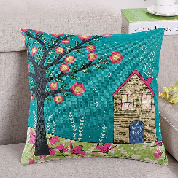 Cartoon Animal Linen Hold Pillow - ilovealma