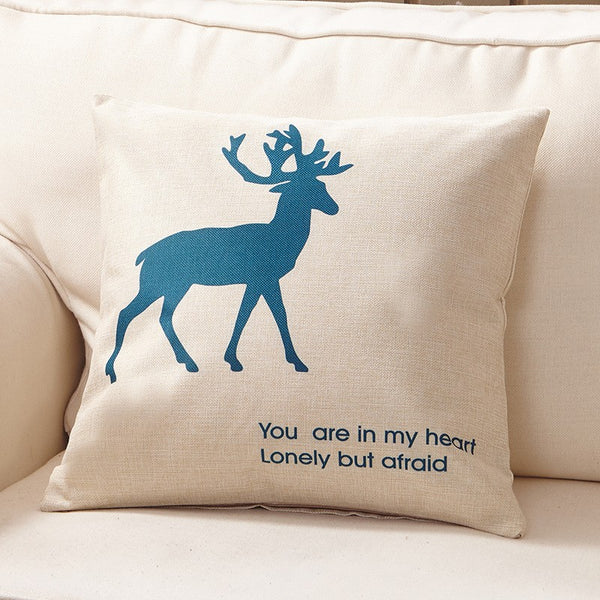 Cartoon Animal Linen Hold Pillow - ilovealma