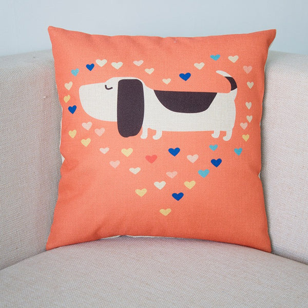 Cartoon Animal Linen Hold Pillow - ilovealma