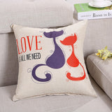 Cartoon Animal Linen Hold Pillow - ilovealma