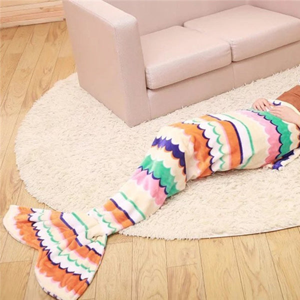 Bowknot Pillow and Mermaid Blanket - ilovealma