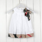 British Style Bowknot Girls Dress - ilovealma