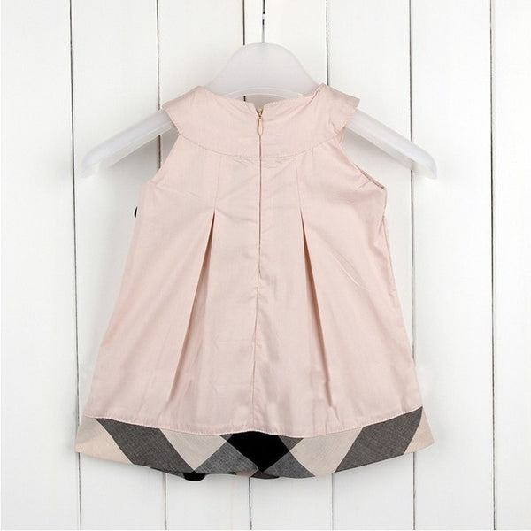 British Style Bowknot Girls Dress - ilovealma