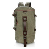 Large Capacity Travel Mountaineering Canvas Bucket Shoulder Backpack Bags