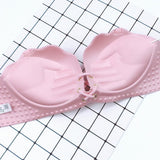 Pink Shell Push Up Steel Free Bra