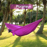 270*140cm Backpacking Hammock - Portable Nylon Parachute Outdoor Double Hammock - ilovealma