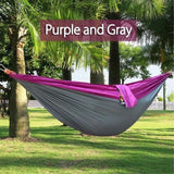 270*140cm Backpacking Hammock - Portable Nylon Parachute Outdoor Double Hammock - ilovealma