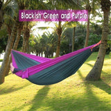 270*140cm Backpacking Hammock - Portable Nylon Parachute Outdoor Double Hammock - ilovealma