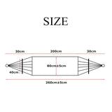 200*80cm Backpacking Hammock - Portable Canvas Parachute Outdoor Single Hammock - ilovealma