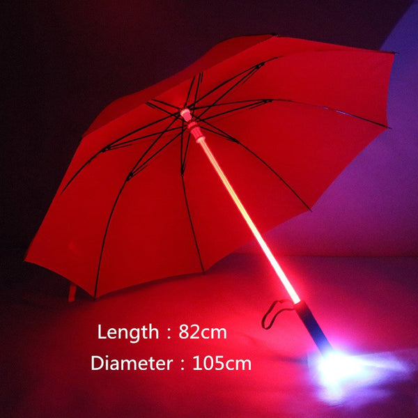 Led Light Up Umbrella With 7 Color Light Sequence