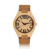 Bamboo Analog Quartz Nature Wood Wrist Watch - ilovealma