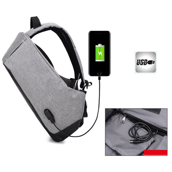 Antitheft External USB Charging Backpack 16inches - ilovealma