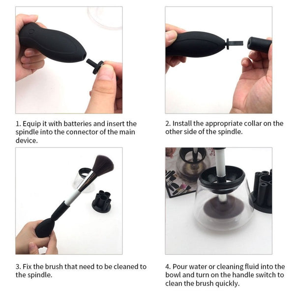 Electric Makeup Brush Cleaner Set