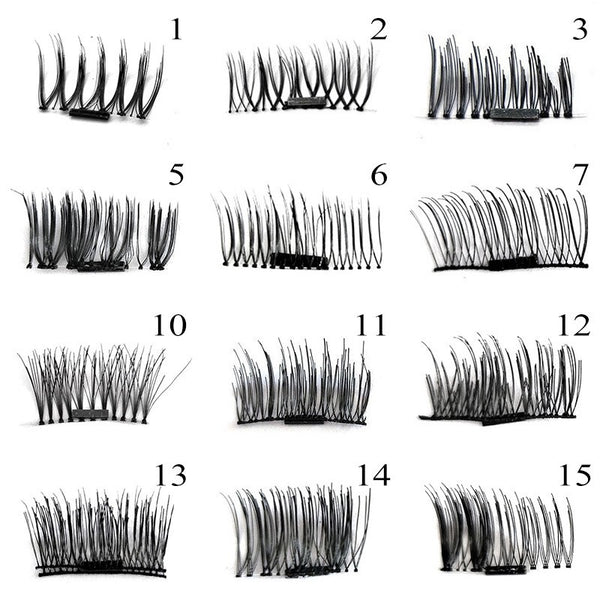1 Pair 3D Magnet False Eyelash - ilovealma