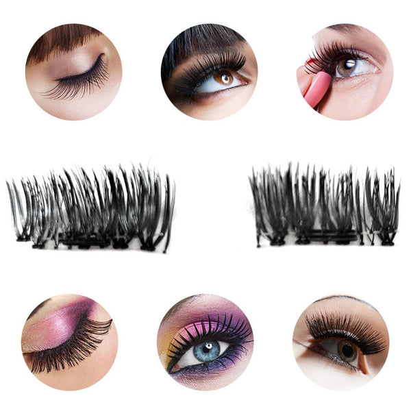 1 Pair 3D Magnet False Eyelash - ilovealma