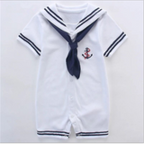 Baby Short-Sleeved Naval Style Piecemeal - ilovealma