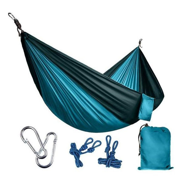 270*140cm Backpacking Hammock - Portable Nylon Parachute Outdoor Double Hammock - ilovealma