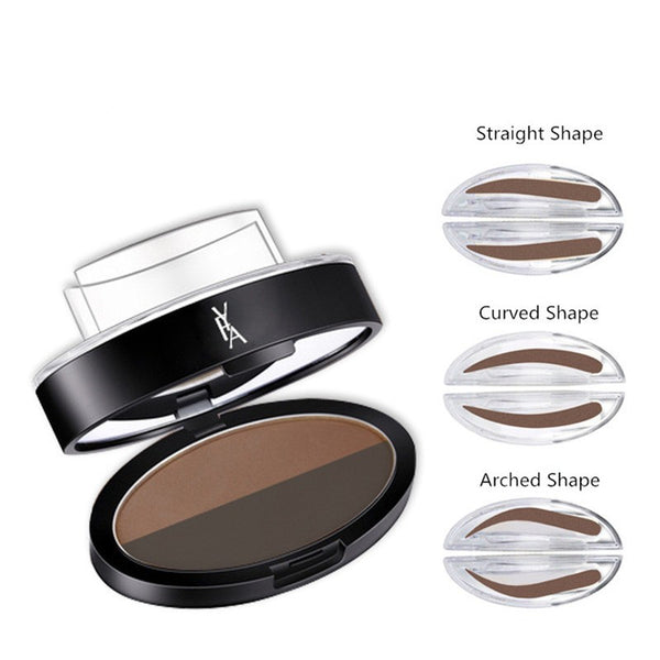 3 Shapes Simple And Quick Waterproof Eyebrow Powder - ilovealma
