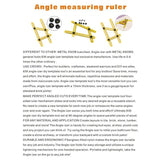 Plastic Multifunction Four Folding Measuring Scale