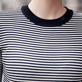 2017 New Arrival Fashion Women Dress Striped Vintage Summer Mini Dress Vestidos Office Dress A-line Slim Party Dress - ilovealma