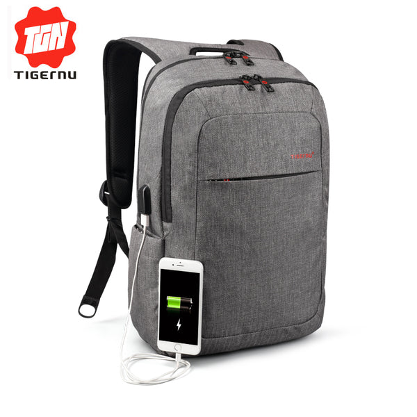 Tigernu Anti-Theft 14.1Inch Canvas Laptop Bagpack – ilovealma Tigernu Anti-Theft 14.1Inch Canvas Laptop Bagpack – ilovealma