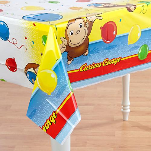 Curious George Plastic Table Cover