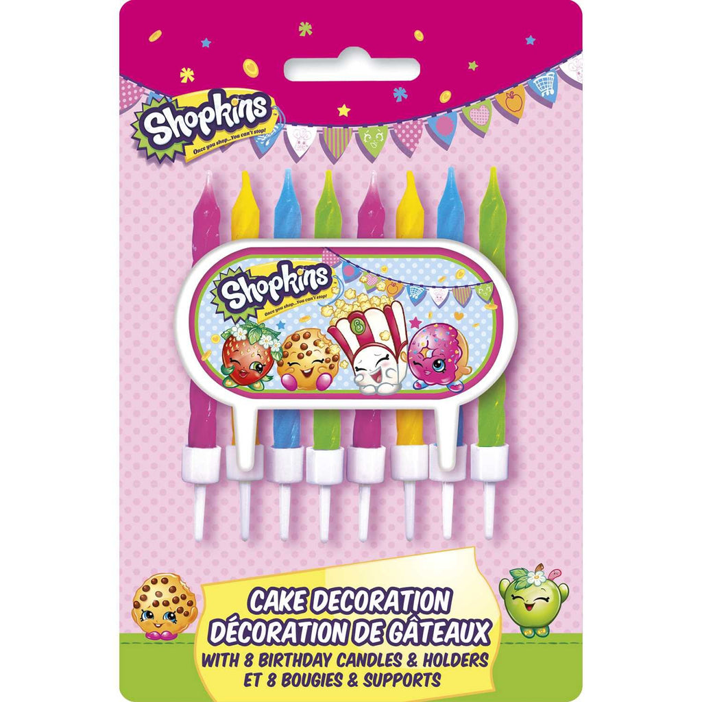 Shopkins Cake Decoration and Candles