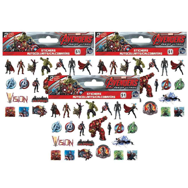 The Avengers Age of Ultron Stickers - 3 Packages
