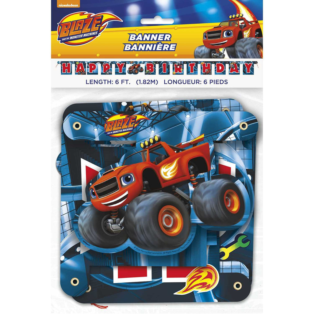 Blaze and the Monster Machines Jointed Birthday Banner