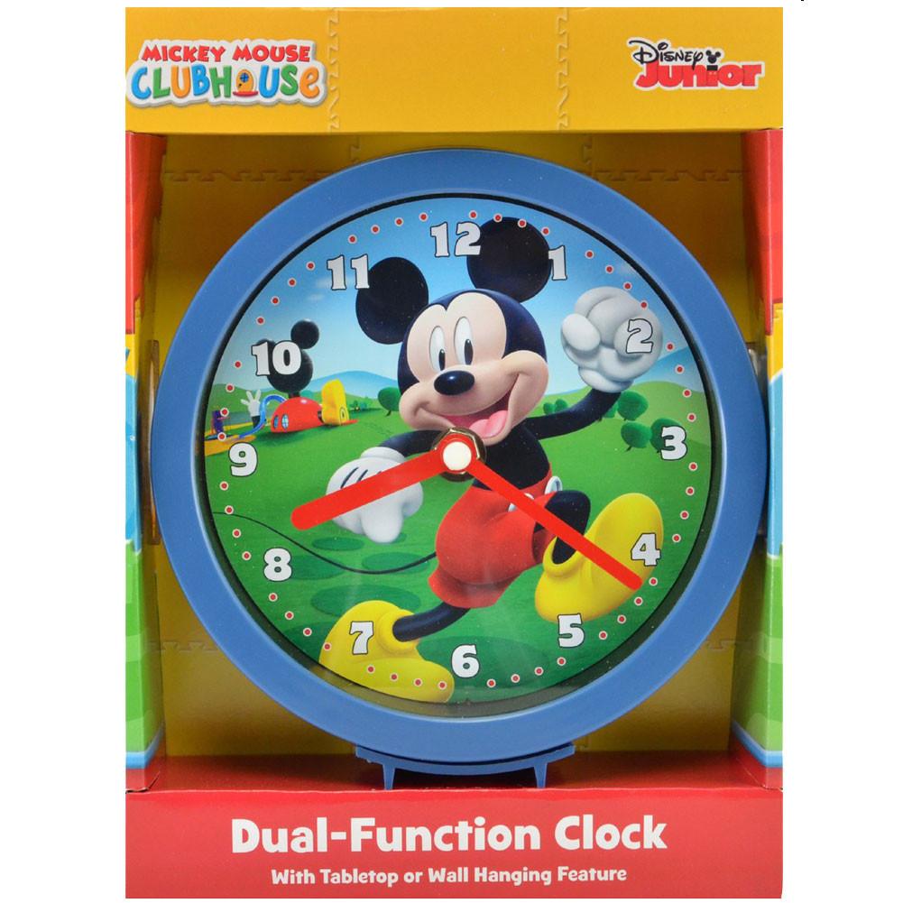 Mickey Mouse Clubhouse Dual-Function Clock with Tabletop or Wall Hanging Feature