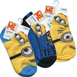 Despicable Me Minions Toddler Socks (Size 6-8.5) - 3 Pairs
