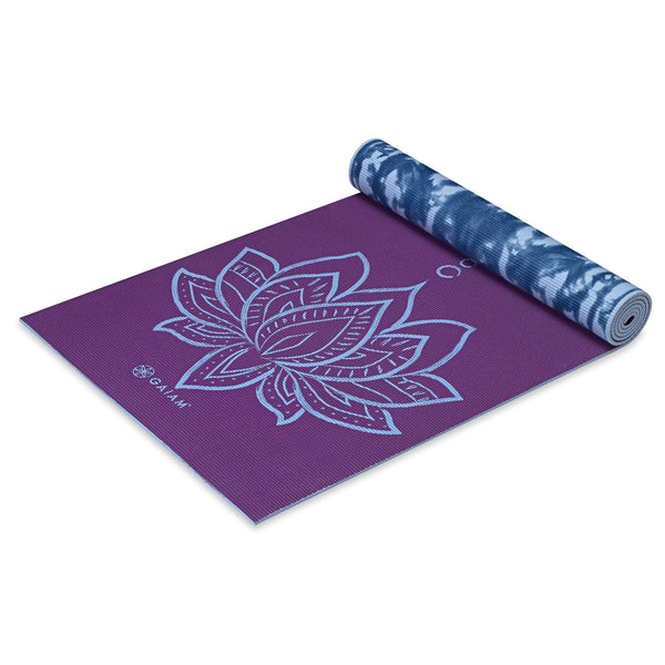 Gaiam Print Premium Reversible Yoga Mats