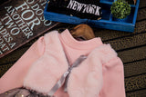 Bear Leader Grils Dress 2016 New Winter Dresses Children Clothing Princess Dress Pink Long Sleeve Wool Bow Design Girls Clothes - ilovealma