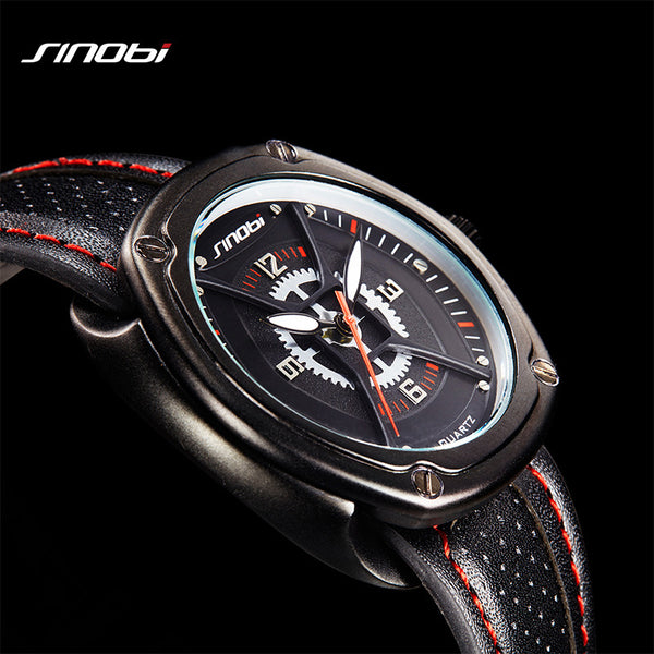 SINOBI Spiderman Inspired Luxury Leather Geneva Watch