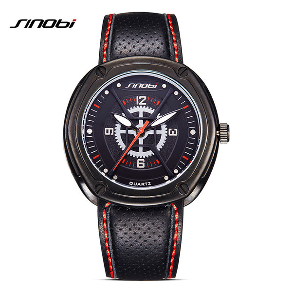 SINOBI Spiderman Inspired Luxury Leather Geneva Watch