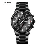 SINOBI Geneva Pilot Mens Chronograph Waterproof Watch