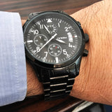 SINOBI Geneva Pilot Mens Chronograph Waterproof Watch