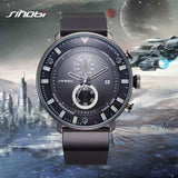 SINOBI Star Wars Ultra Thin Chronograph Mens  Military Sports Geneva Quartz Watch