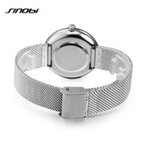 SINOBI Women Luxury Silver Fashion Bracelet Watch