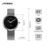 SINOBI Women Luxury Silver Fashion Bracelet Watch