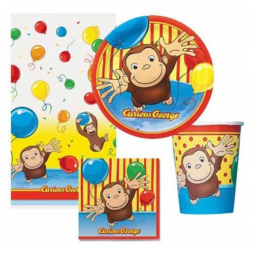 Curious George Party Pack for 8 - ilovealma