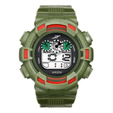 Waterproof Luminous display Mens LED Digital Date Alarm Waterproof Rubber Sports Army Watch Wristwatch Water Resistant #YYW